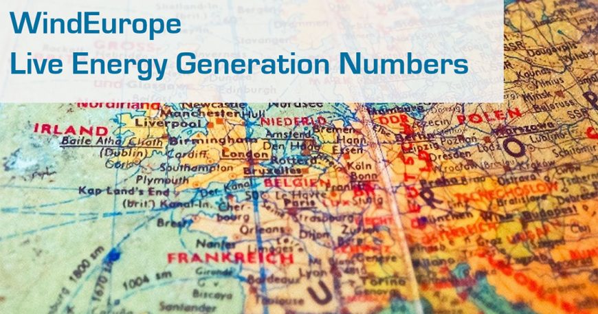 WindEurope - Live Energy Generation Numbers